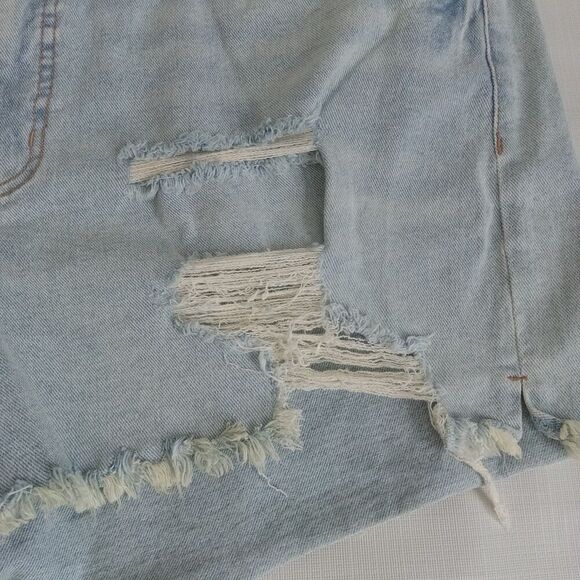 Sofía Jeans by Sofia Vergara Light Wash Distressed Denim Shorts Women's Size 20 - Picture 11 of 12